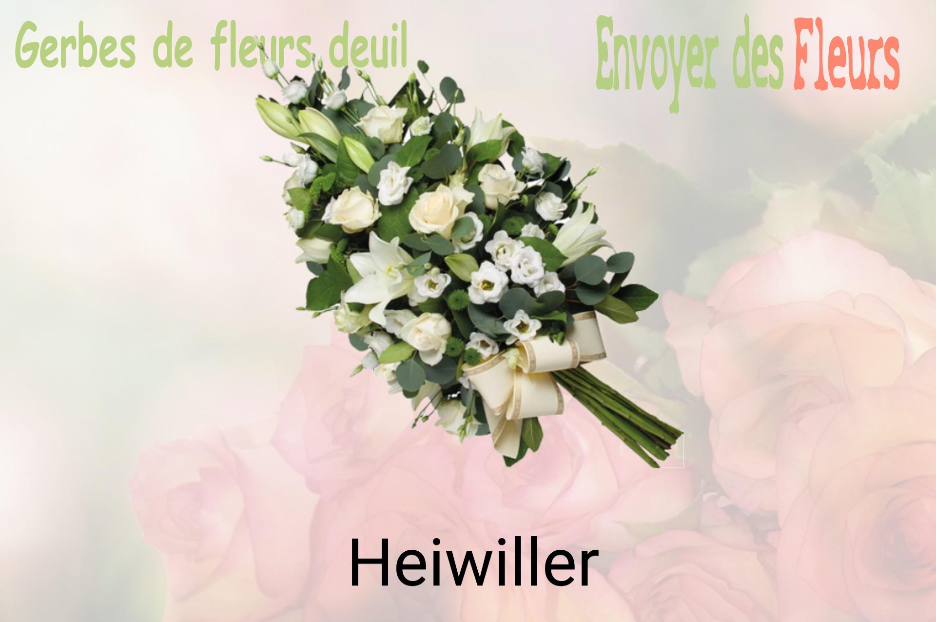 Gerbe de fleurs de deuil livrée à Heiwiller